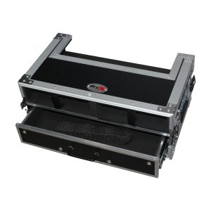 Wireless Mic case features 2 capacity as well as hand held mic storage w/ 1 drawer - Image 2