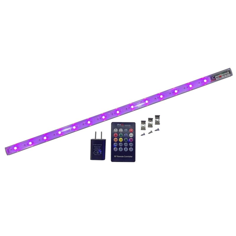 GLOLITE 20" RGB LED Accent Lighting Fixture Aluminum Body RF Remote Controlled USB Powered - Image 3