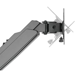 Laptop Tray and Bracket for with Gas Spring Double Arm Fits 17" - 32" Monitors - Image 6