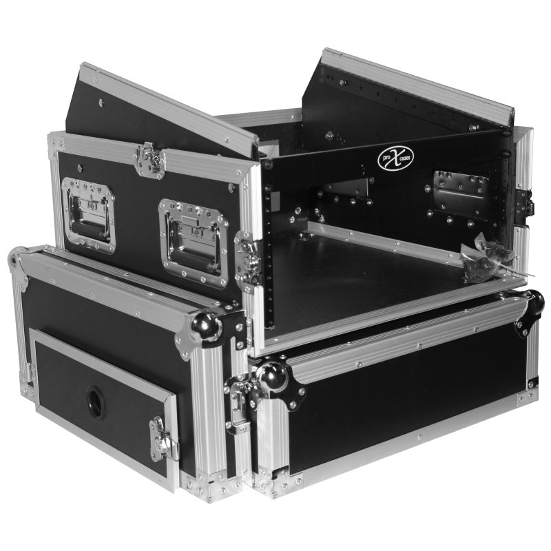 4U Rack x 10U Top Mixer DJ Combo Flight Case - Image 7