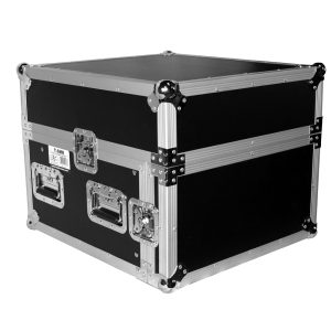 6U Rack x 10U Top Mixer DJ Combo Flight Case w Laptop Shelf - Image 4