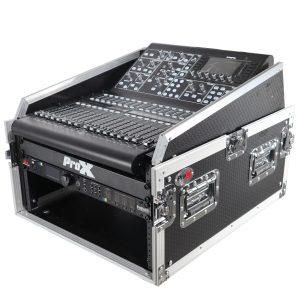13U Top Mixer-DJ 6U Rack Combo Flight Case W-Laptop Shelf - Image 2