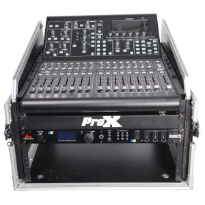 13U Top Mixer-DJ 6U Rack Combo Flight Case W-Laptop Shelf - Image 5
