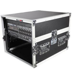 13U Top Mixer-DJ 6U Rack Combo Flight Case W-Laptop Shelf - Image 9
