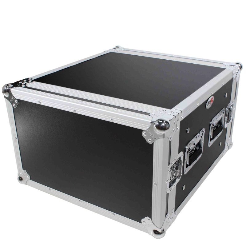 6 Space 6U 20 Inch Depth Shockproof Amp Rack ATA Shock Mount Flight Case w recessed handles - Image 4