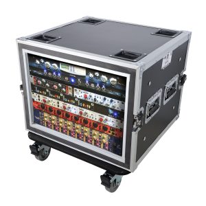 8U Space Shockproof Amp Rack ATA Flight Case 20 In Depth