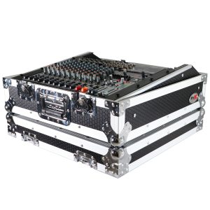 Universal 10U 19" Topload Rack Mountable Live Sound Mixer Flight Case - Image 2