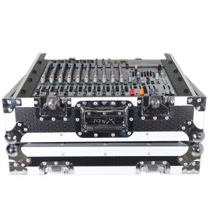 Universal 10U 19" Topload Rack Mountable Live Sound Mixer Flight Case - Image 3