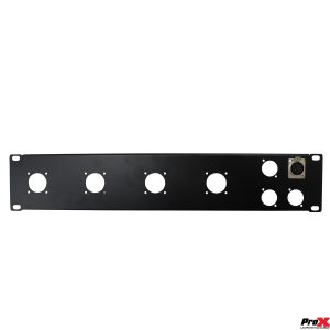 2U-4 XLR D +4 NL4 or NAC3 Unloaded Rack Panel - Image 2