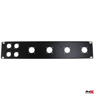 2U-4 XLR D +4 NL4 or NAC3 Unloaded Rack Panel - Image 3