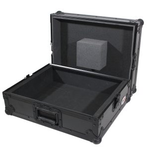 Flight Case for Turntable - Universal W-Foam Kit | Black on Black