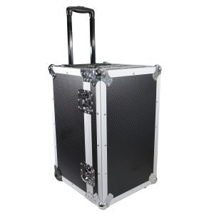 Rolling Utility 100 LP Vinyl Records Case W/ Retractable Handle and Low-Profile Recessed Wheels 17" x 24.5" x 15" - Image 7