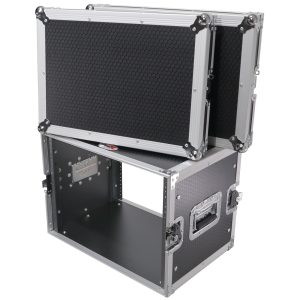 8U Deluxe Effects Rack Case 14 In Deep Rail to Rail - Image 2