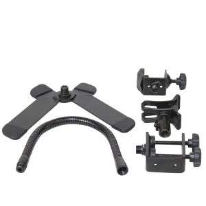 Mobi Buddy Hands Free Mobile Device Clip Kit DJ Cellphone holder Selfie Stick Table Stand Tripod Clamp and Case - Image 14