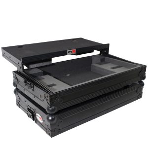 Flight Case For Pioneer DDJ-SB DDJ-SB2 & Numark Mixtrack Pro II Digital Controller W-Sliding Laptop Shelf - Black on Black - Image 2
