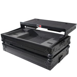 Flight Case For Pioneer DDJ-SB DDJ-SB2 & Numark Mixtrack Pro II Digital Controller W-Sliding Laptop Shelf - Black on Black