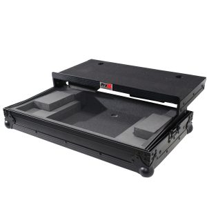 Flight Case For Pioneer DDJ-SB DDJ-SB2 & Numark Mixtrack Pro II Digital Controller W-Sliding Laptop Shelf - Black on Black - Image 4