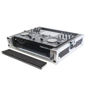 ATA Style Flight Travel Case for Denon DJ Prime Go Digital Controller - Silver On Black - Image 4