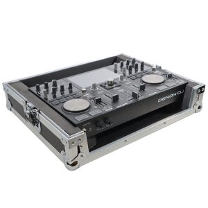 ATA Style Flight Travel Case for Denon DJ Prime Go Digital Controller - Silver On Black - Image 5