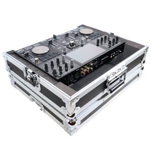 ATA Style Flight Travel Case for Denon DJ Prime Go Digital Controller - Silver On Black - Image 6