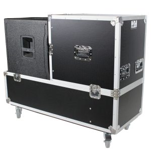 Flight Case For RCF EVOX Speaker Compact Array System Kit - Fits Two Speakers and Subwoofers