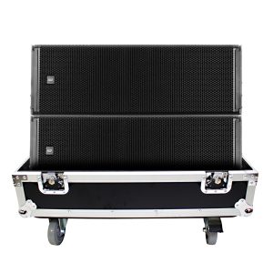 Dual Flight-Road Case for 2 RCF HDL 20-A Line Array Speakers W-Wheels - Image 2