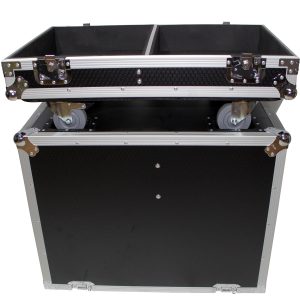 Flight Case for 2 TurboSound TBV-123-AN Line Array Speakers W-4 inch Casters - Image 3