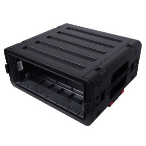 UltronX 4U Rack Air Tight Water Sealed ABS Case with Retractable Pull Out Handle and Wheels