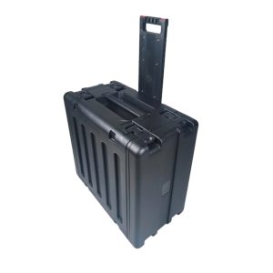 UltronX 6U Rack Air Tight Water Sealed ABS Case with Retractable Pull Out Handle and Wheels