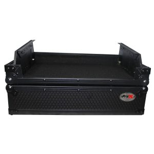 Flight Case for Gemini CDM-4000 19" Mixer W-7U Slant Rack Mount W-Removable Front Panel | Black on Black - Image 5