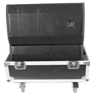 Universal Line Array Speaker Flight Case W-Wheels for 2 Speakers Interior 28x26x20 inch holds RCF HDL 10-A JBL VRX932 - Image 3
