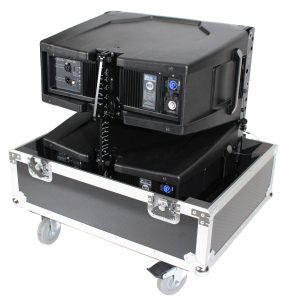 Universal Line Array Speaker Flight Case W-Wheels for 2 Speakers Interior 28x26x20 inch holds RCF HDL 10-A JBL VRX932 - Image 8