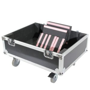 Universal Line Array Speaker Flight Case W-Wheels for 2 Speakers Interior 28x26x20 inch holds RCF HDL 10-A JBL VRX932 - Image 11