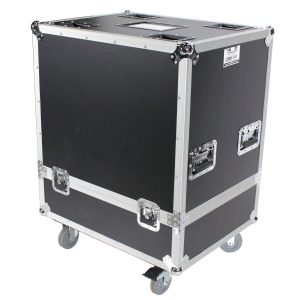 Universal Line Array Speaker Flight Case W-Wheels for 2 Speakers Interior 28x26x20 inch holds RCF HDL 10-A JBL VRX932 - Image 12
