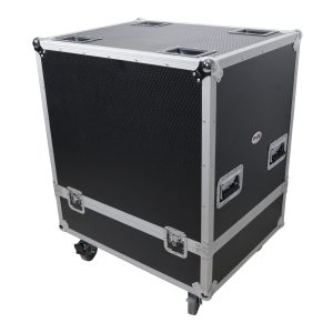 Universal Flight Case Dual Line Array Speakers or Single Subwoofer with Caster Wheels - Image 5