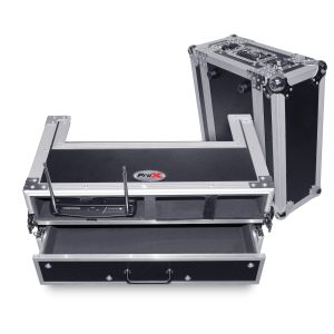 Wireless Mic case features 2 capacity as well as hand held mic storage w/ 1 drawer