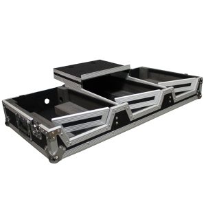 Universal DJ Coffin Case for 10" Mixer & 2 (8.5-9.5") CD Players W/Laptop Shelf & Wheels - Image 3