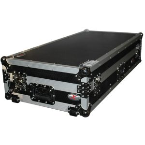 Universal DJ Coffin Case for 10" Mixer & 2 (8.5-9.5") CD Players W/Laptop Shelf & Wheels - Image 5