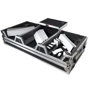 Flight Case DJ Coffin for Pioneer Mixer DJM-900NXS2 and 2 CDJ-3000 W-Wheels and Laptop Shelf - Image 16