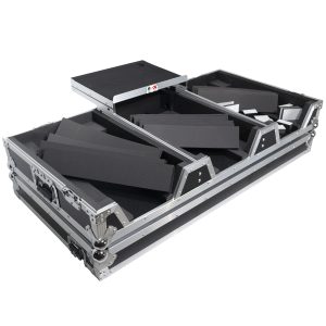 Flight Case DJ Coffin for Pioneer Mixer DJM-900NXS2 and 2 CDJ-3000 W-Wheels and Laptop Shelf - Image 17