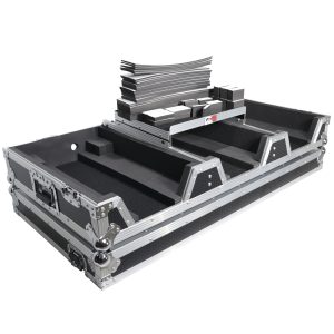 Flight Case DJ Coffin for Pioneer Mixer DJM-900NXS2 and 2 CDJ-3000 W-Wheels and Laptop Shelf - Image 18