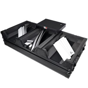 DJ Coffin Case for Pioneer 2X CDJ-3000 CD and DJM-900NXS2 Mixer W/Wheels & Laptop Shelf (Black on Black) - Image 18