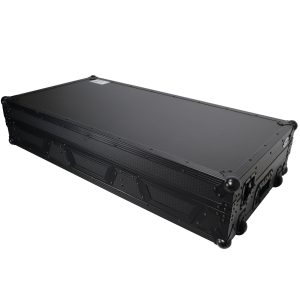 DJ Coffin Case for Pioneer 2X CDJ-3000 CD and DJM-900NXS2 Mixer W/Wheels & Laptop Shelf (Black on Black) - Image 21