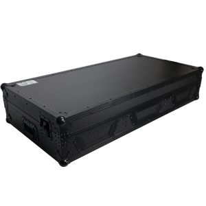 DJ Coffin Case for Pioneer 2X CDJ-3000 CD and DJM-900NXS2 Mixer W/Wheels & Laptop Shelf (Black on Black) - Image 23