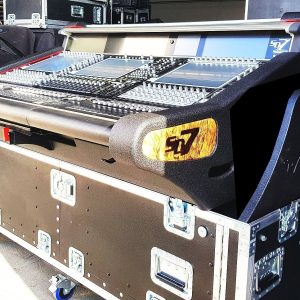 Flip-Ready Detachable Easy Retracting Hydraulic Lift Case for Digico SD7 Digital Mixing Console by ZCase