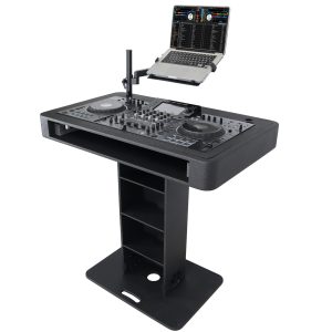DJ Control Tower DJ Podium Stand with Travel Cases for Pioneer DDJ-REV7 XDJ-XZ DDJ-1000 and RANE One Black Finish - Image 8