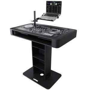 DJ Control Tower DJ Podium Stand with Travel Cases for Pioneer DDJ-REV7 XDJ-XZ DDJ-1000 and RANE One Black Finish - Image 12
