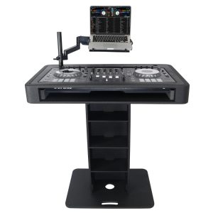DJ Control Tower DJ Podium Stand for Pioneer DDJ-REV7 XDJ-XZ DDJ-1000 and RANE One Black Finish - Image 6