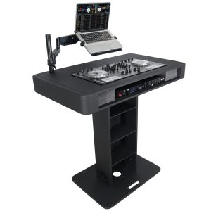 DJ Control Tower DJ Podium Stand with Travel Cases for Pioneer DDJ-REV7 XDJ-XZ DDJ-1000 and RANE One Black Finish - Image 17