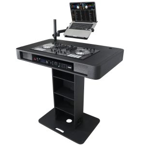 DJ Control Tower DJ Podium Stand with Travel Cases for Pioneer DDJ-REV7 XDJ-XZ DDJ-1000 and RANE One Black Finish - Image 19